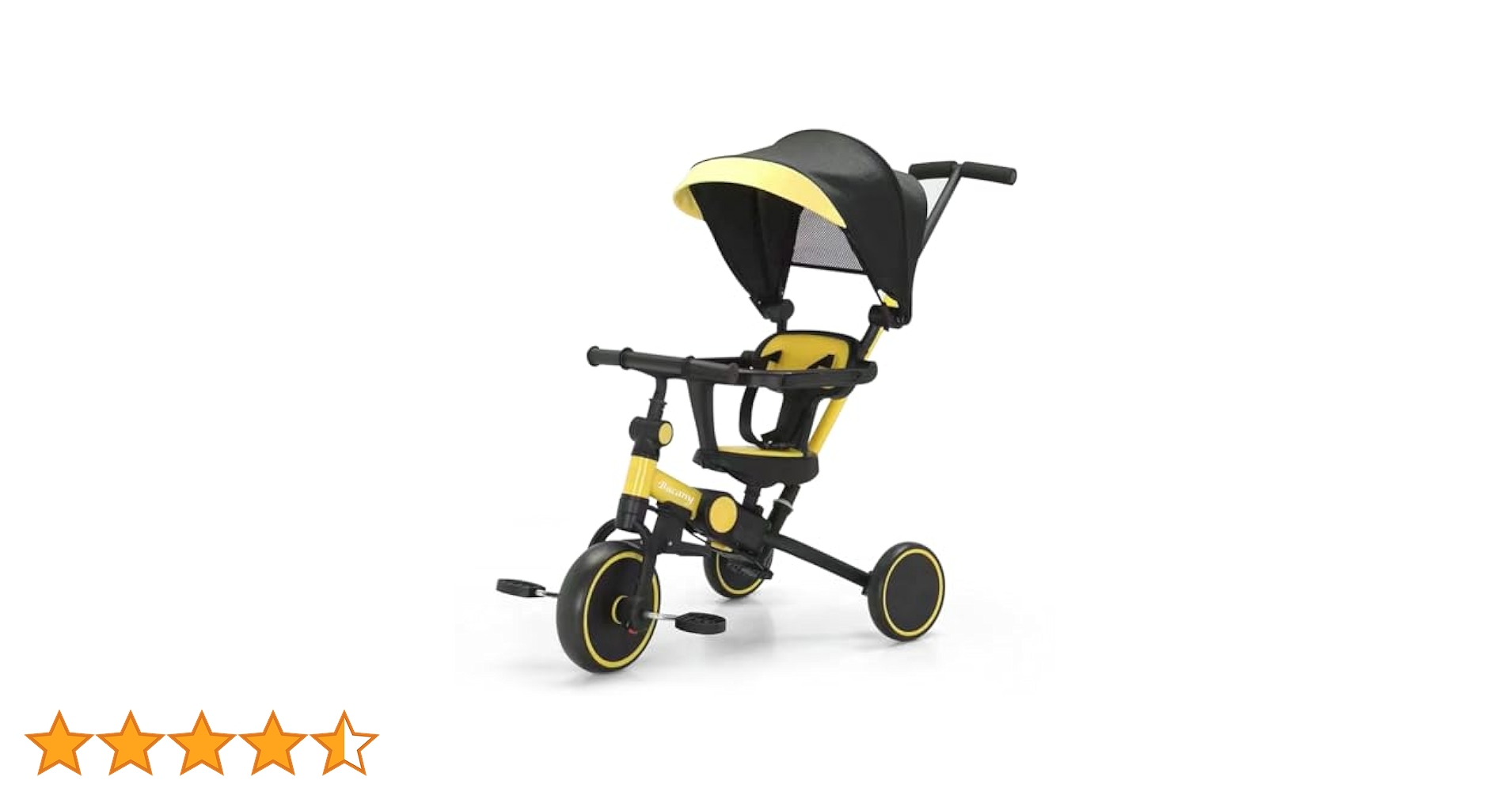 1000】Bacany 子供用三輪車 7in1 折りたたみ 手押し付 車